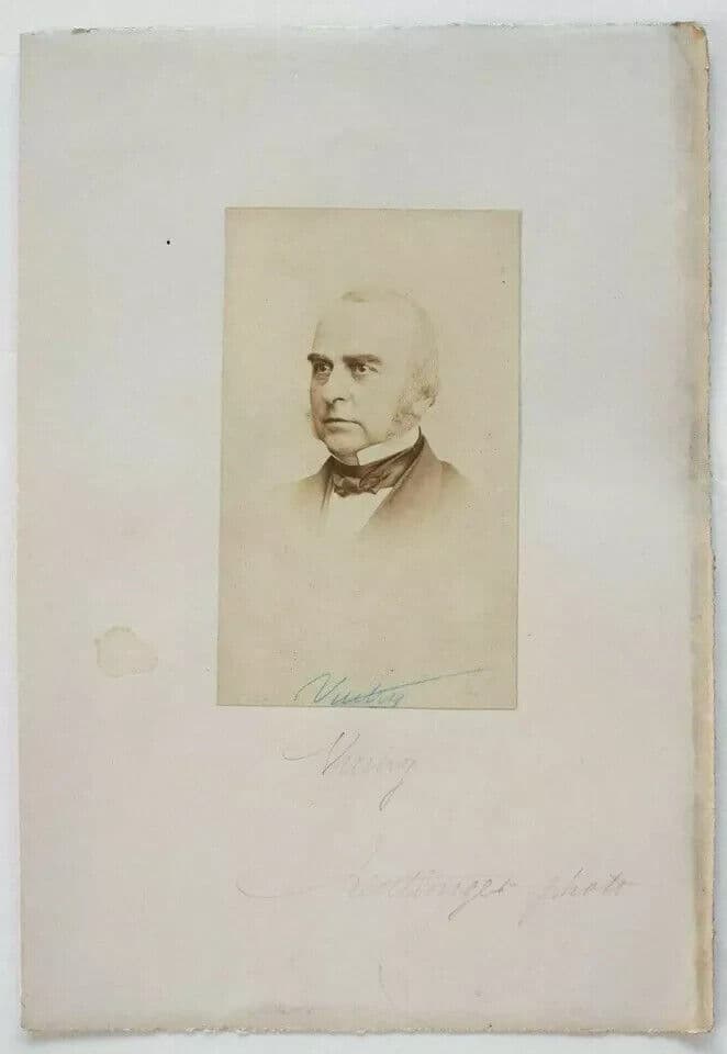 CDV Vintage Photographs CHARLES REUTLINGER - Lawyer Adolphe Vuitry c. 1870 image 2