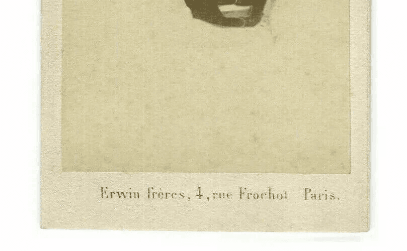 CDV Photograph ERWIN FRERES - French Soprano Marie Caroline Miolan Carvalho 1865 image 3