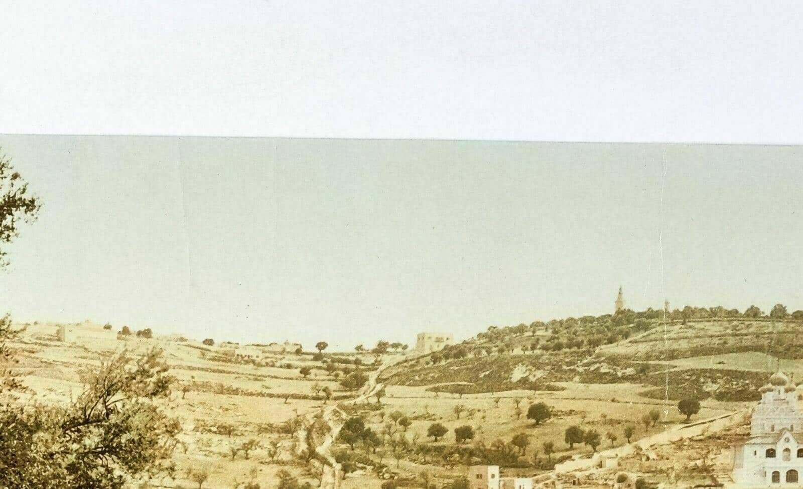 Photographs PZ PHOTOCHROME Jerusalem Mount of Olives c.1899 image 3