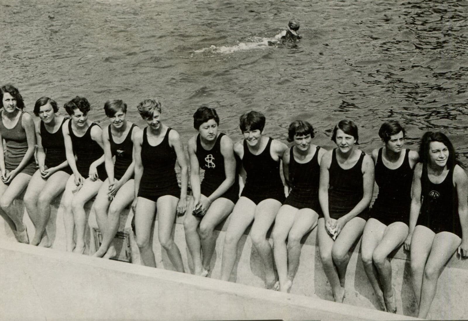 Vintage Photography Original American Swimmers 1920' image 1
