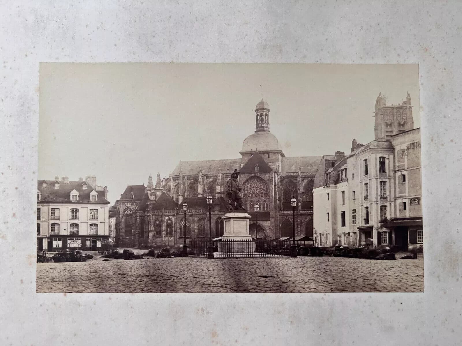 Vintage Photographs Alphonse Davanne - Statue de Duquesne, Dieppe c. 1870 image 7