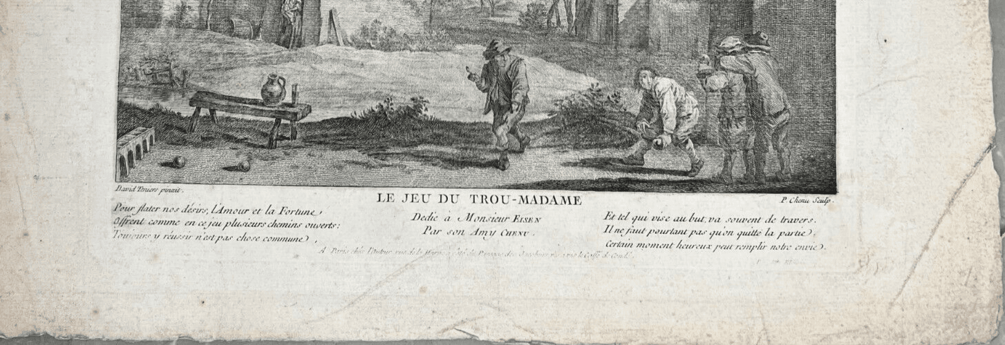 Etching Original David II TENIERS (1610-1690) Landscape, People, House, Village image 5