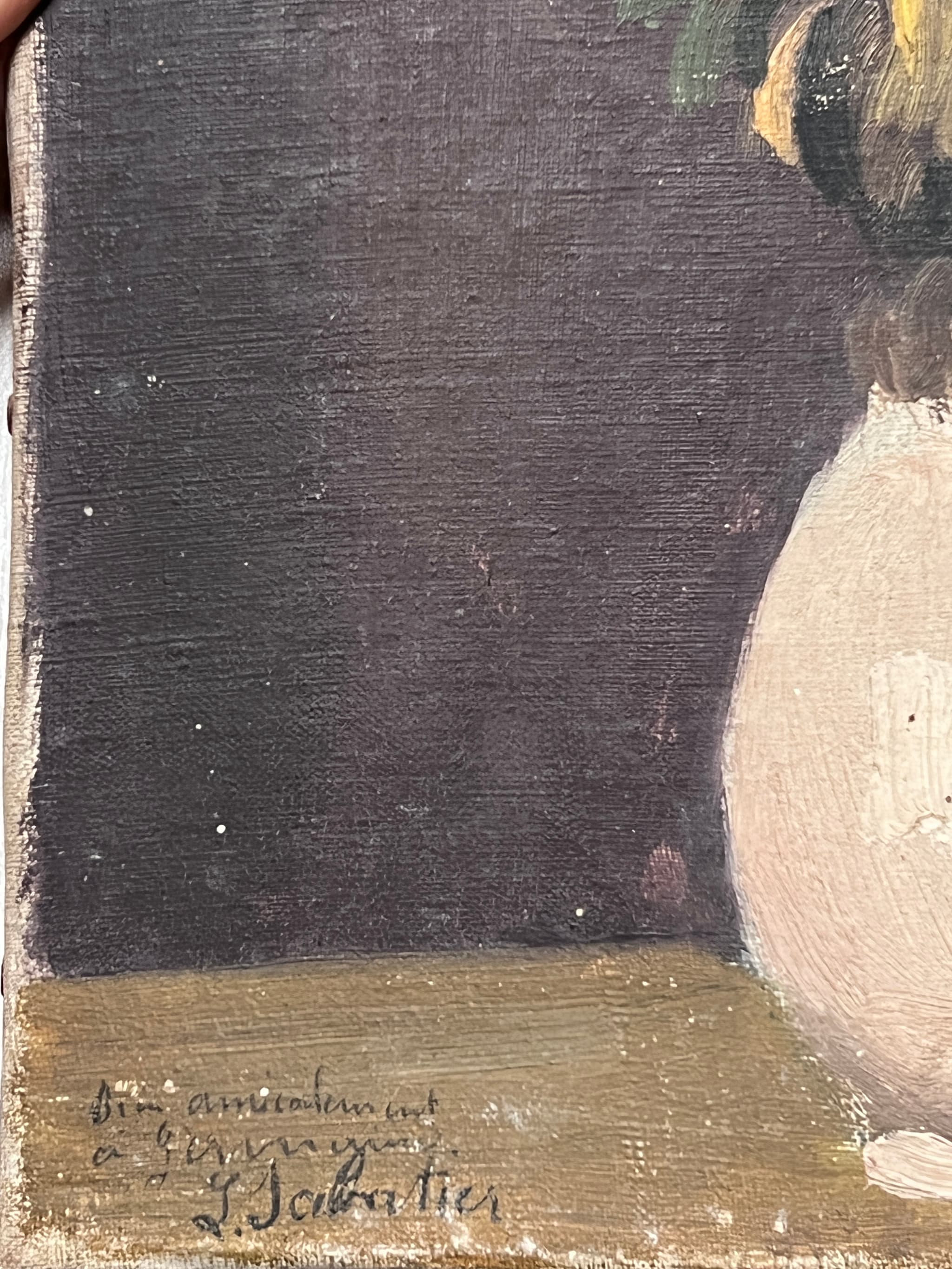 Painting by Léon SABATIER (1891-1965) Flower Bouquet image 2