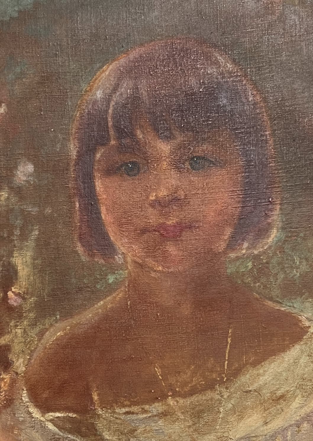 Painting by Jean Joseph ENDERS (1862-1936) Young Girl Portrait image 1