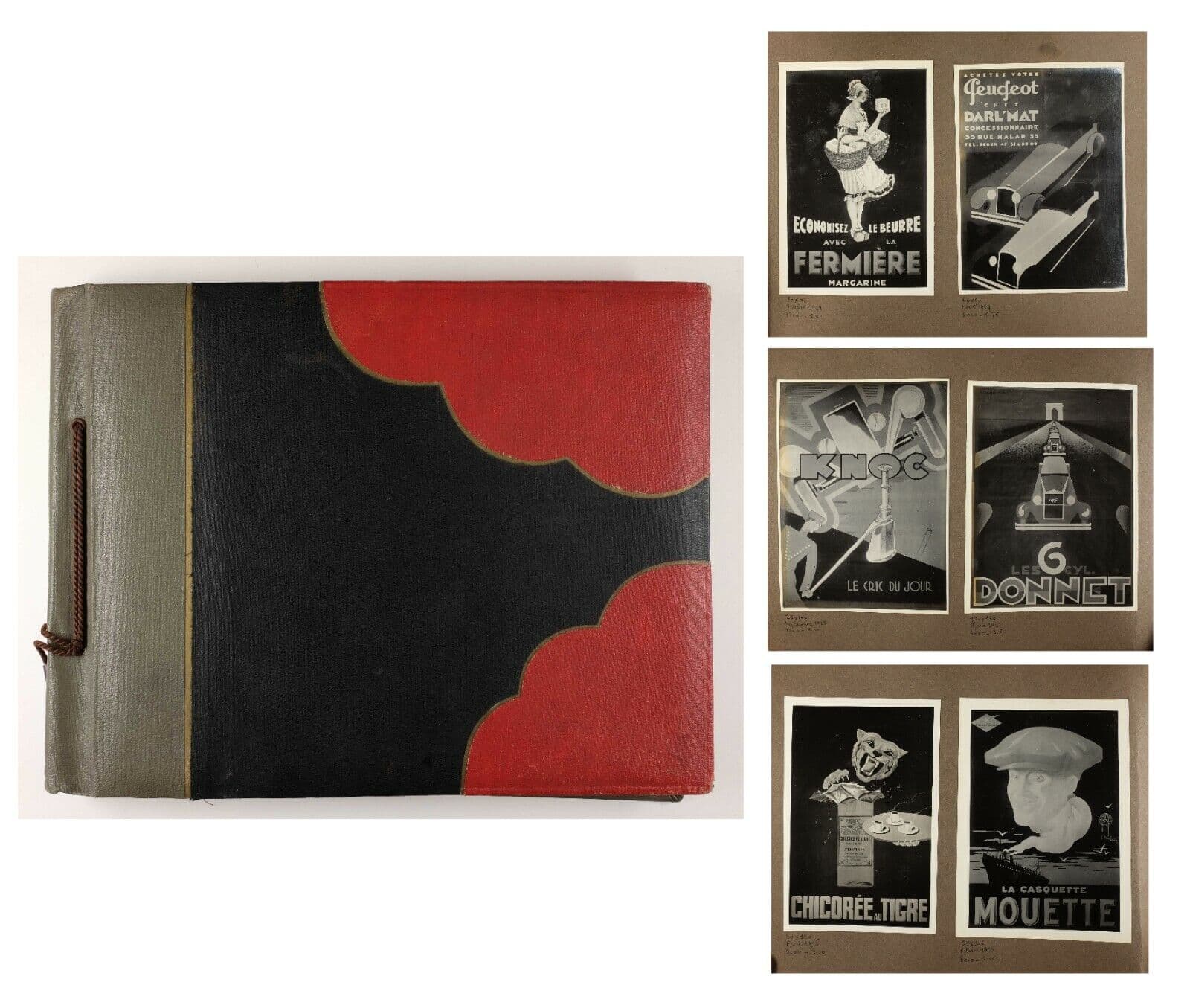 Vintage Photographs Album 1923 Posters, Casiez, Platt, Wilems,Aster, Zezette x60 image 7