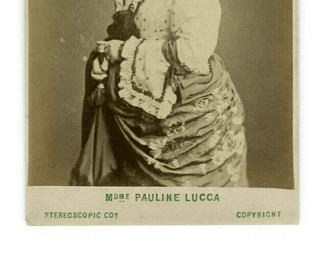 CDV Photographs LONDON STEREOSCOPIC CIE - Austrian Soprano Pauline Lucca c. 1870 image 4
