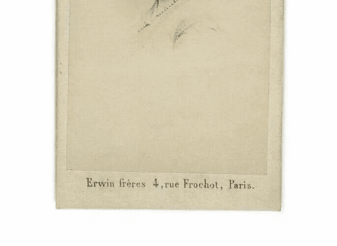 CDV Vintage Photographs ERWIN FRERES - Celine Montaland - OPERA - Albumen c.1864 image 3