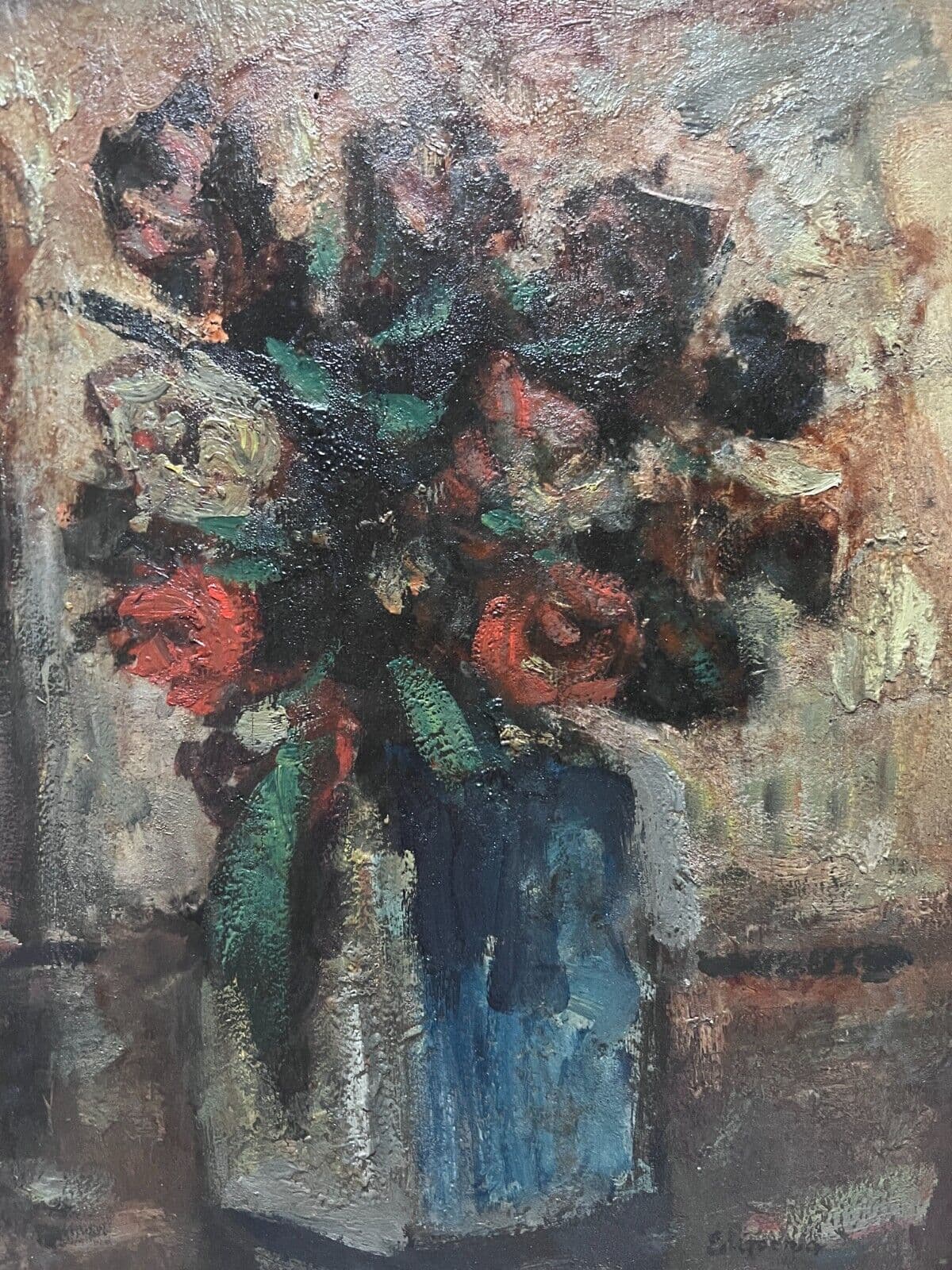 Edouard Joseph GOERG (1893-1969) Painting Bouquet of Flowers image 1