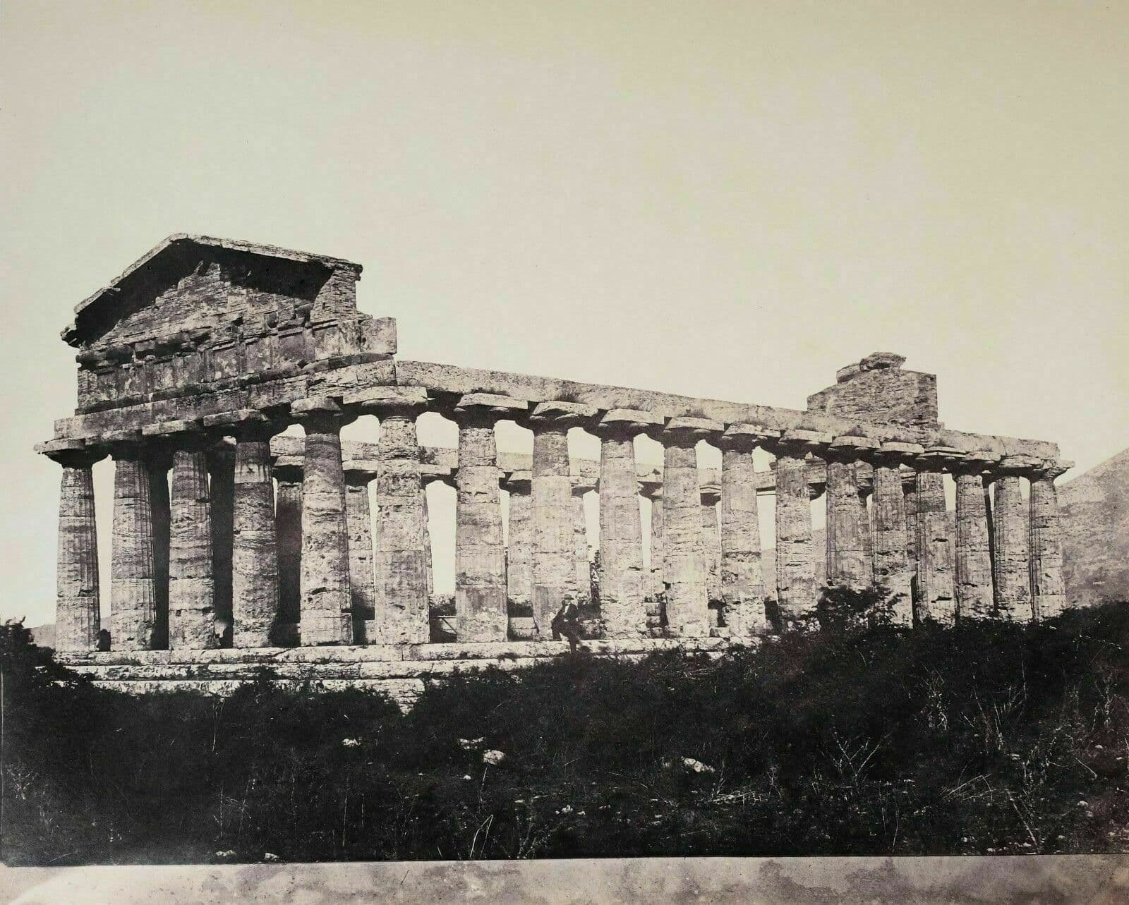 Carlo Ponti Temple of Jupiter, Albumen Print circa 1865 Photograph image 1