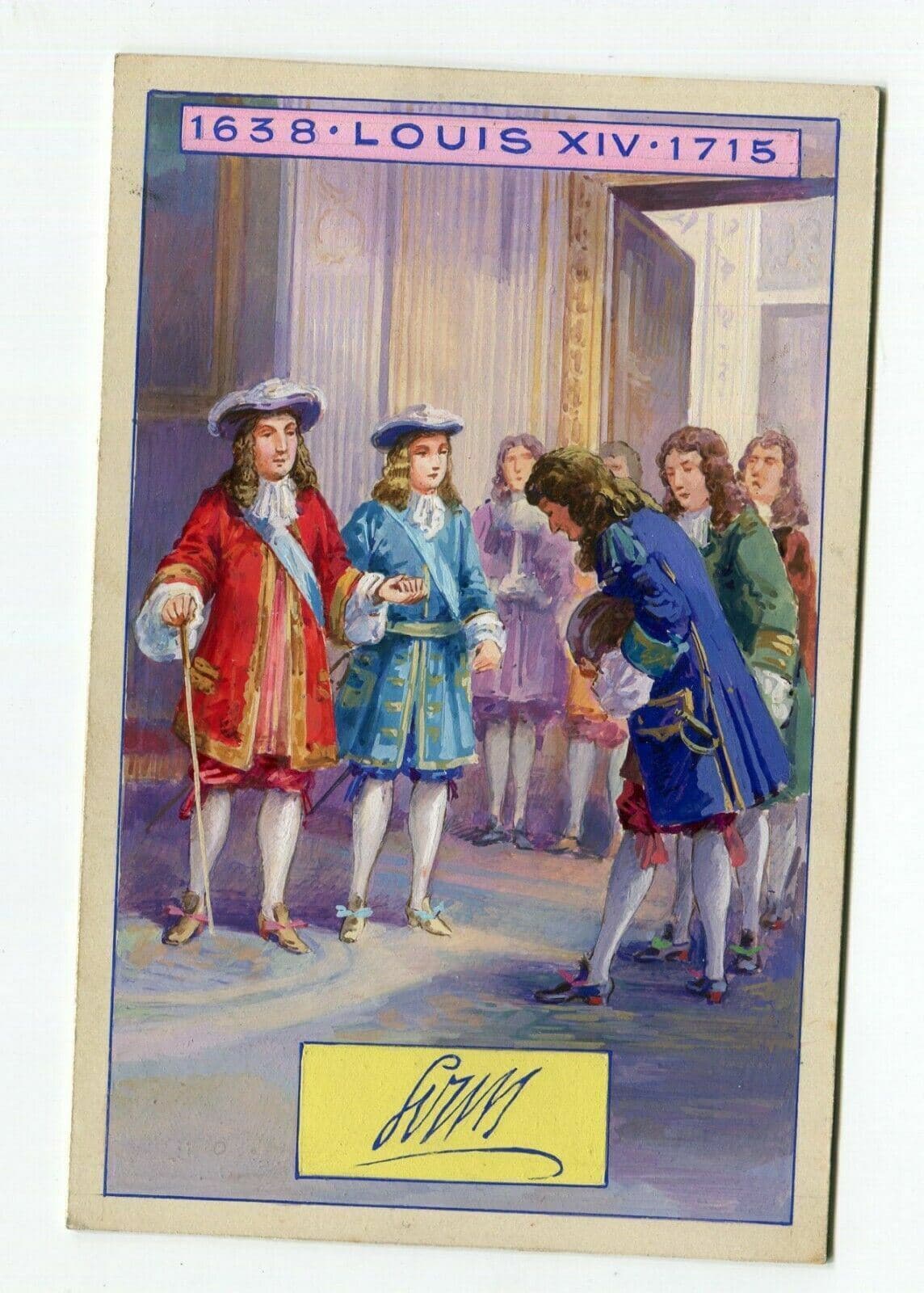 Drawing Louis XIV introduce the new Spanish King to the Court image 2