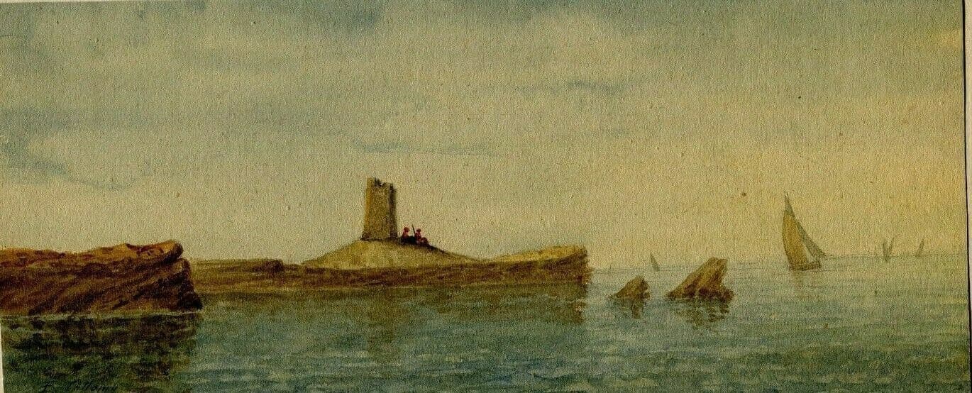 Collomb Landscape Cape Palos, Andalusia, Spain Drawing