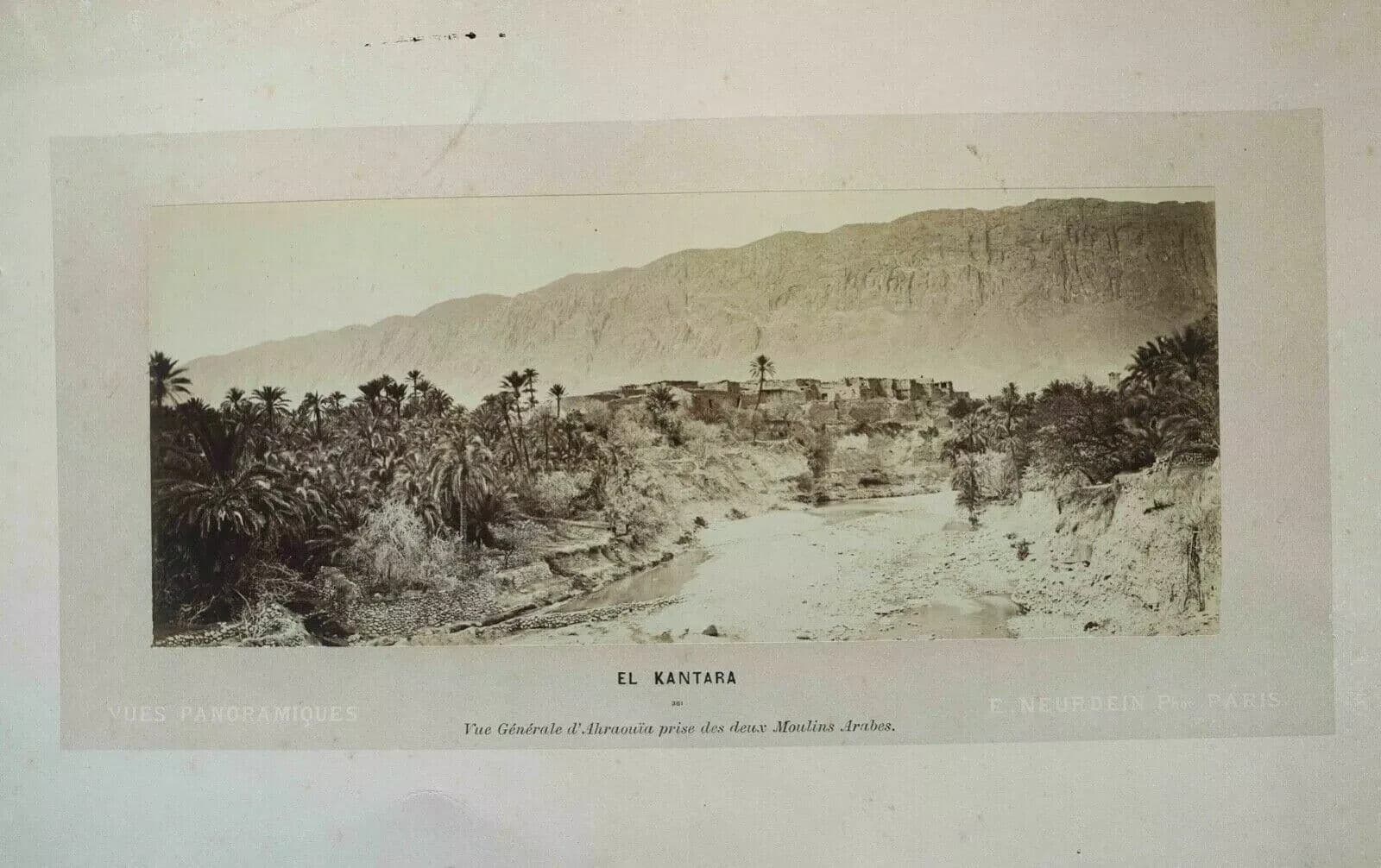 Vintage Photographs E.Neurdein - El Kantara - Ahraouia, Albumen c. 1880 image 7
