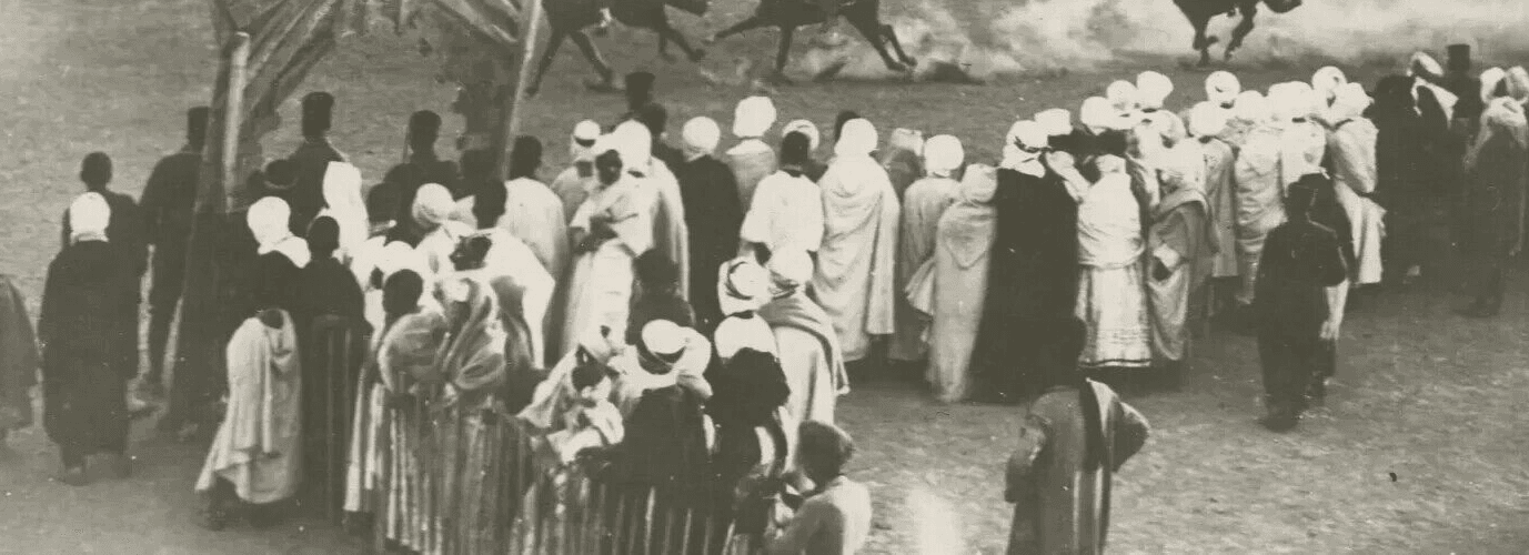 Vintage Original Photograph Biskra, Algeria Horse Race 1920' image 7