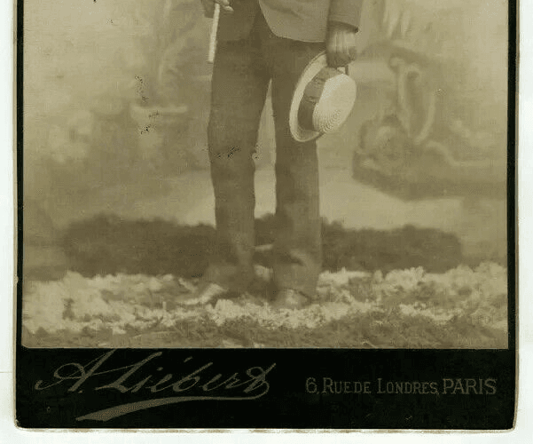 Cabinet Card Vintage Photographs A.LIEBERT - Paul de Bonrepos c. 1870 image 4