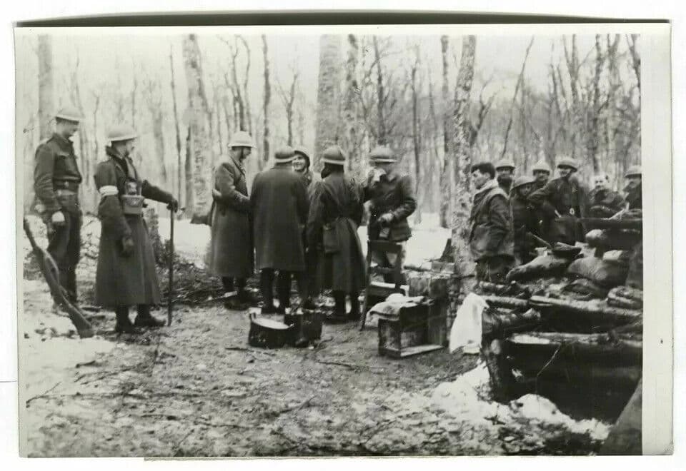Vintage Photograph France Presse Zone French and English Armies WWII 17.02.1940 image 7