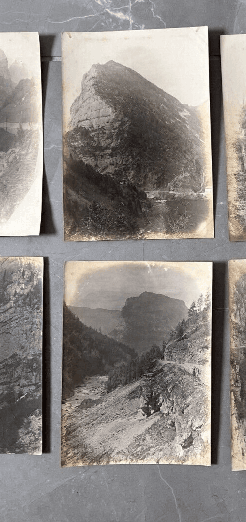 Vintage Photographs Mountain, Cave, People, Landscape image 4