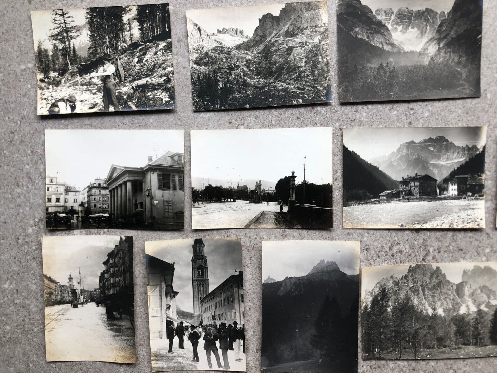 Vintage Photographs Lot x13 Mountain Landscape and Cityview People 1902 image 3