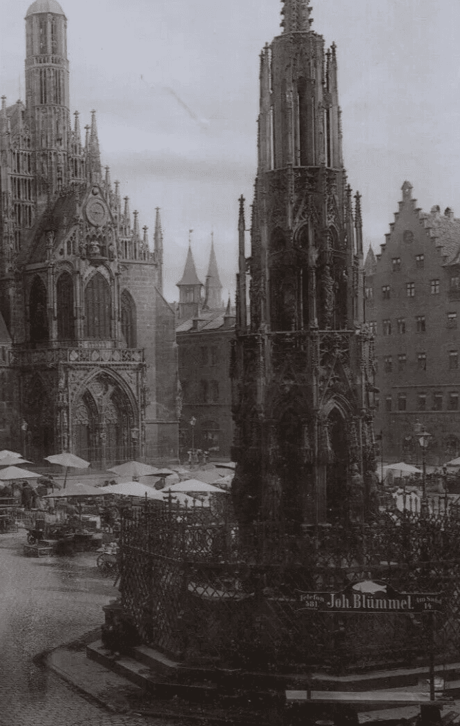 Vintage Photographs Landscape Nuremberg, Notre-Dame Church, Germany c 1900 image 4