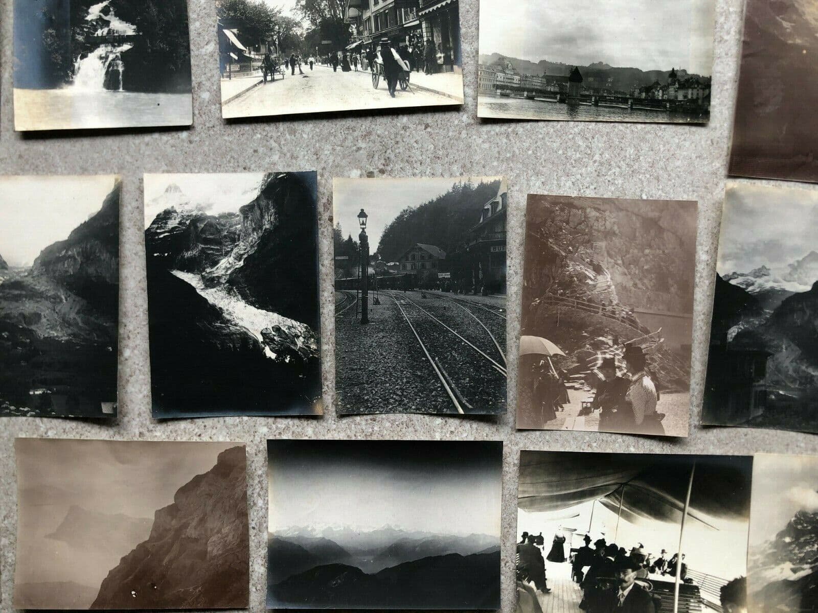 Vintage Photographs 1902 Lucerne, Grindelwald, Interlaken, Wiggilasse x22 image 1