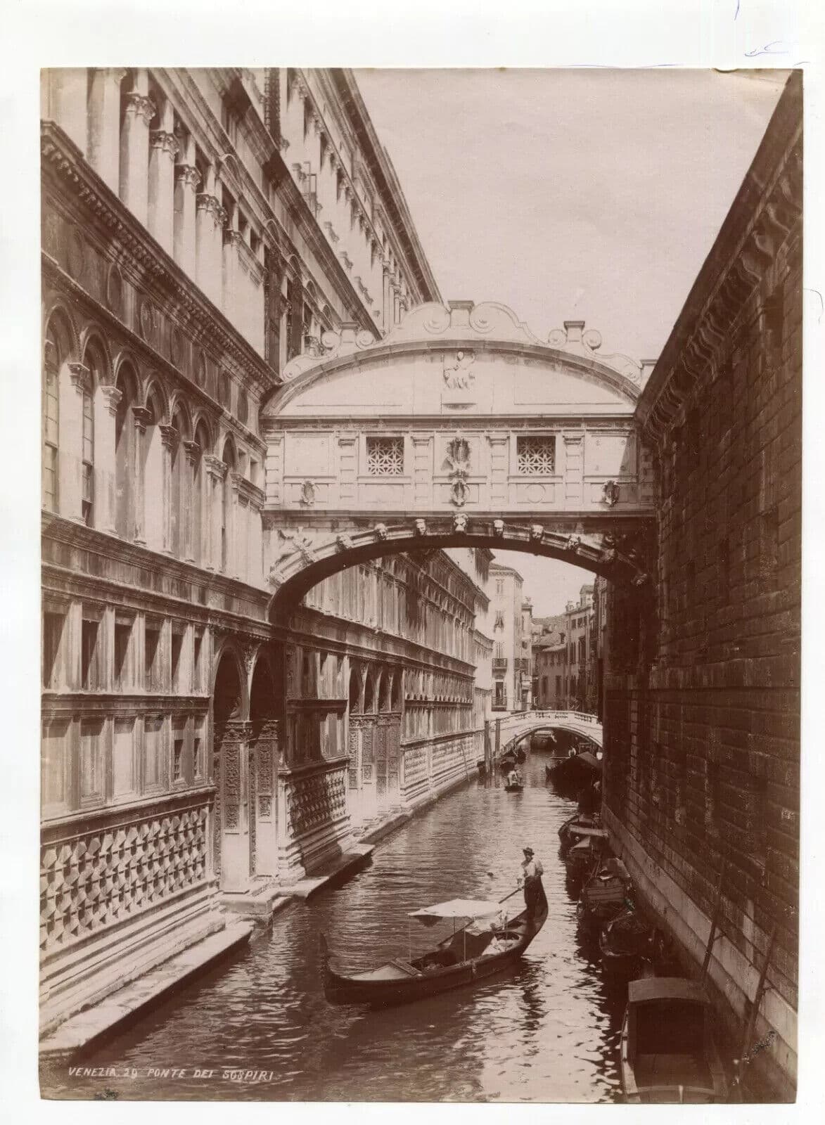 Vintage Photographs Landscape Venezia, Ponte dei Sospiri, Italy circa 1900 image 4