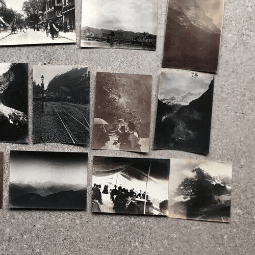 Vintage Photographs Lot x21 Mountain Landscape and People 1902 image 10