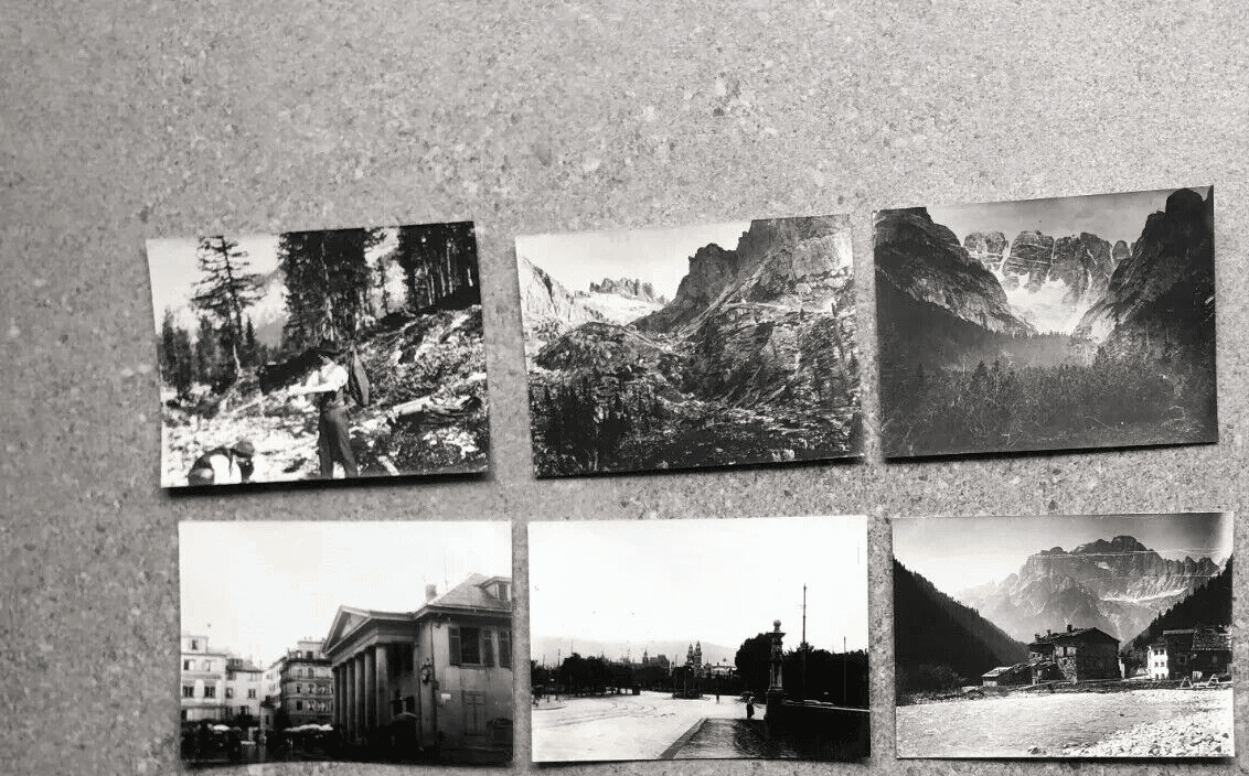 Vintage Photographs Lot x13 Mountain Landscape and Cityview People 1902 image 4
