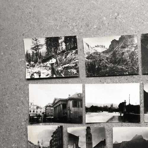 Vintage Photographs Lot x13 Mountain Landscape and Cityview People 1902 image 7