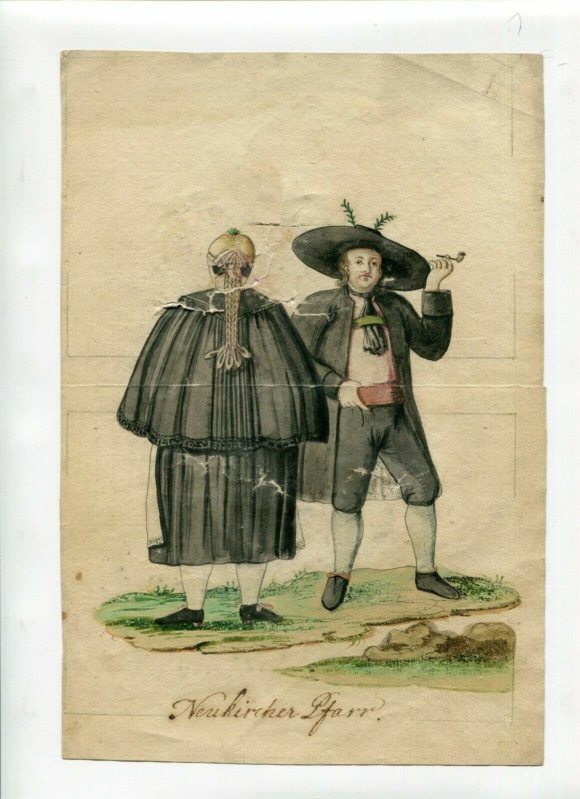 Drawing German People Religious Costumes, Pfarrkirchen image 2