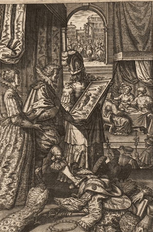 Antique Etching Léonard GAULTIER (1561-1630) History, Royalty, War, Religion