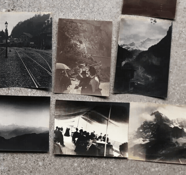 Vintage Photographs Lot x21 Mountain Landscape and People 1902 image 3