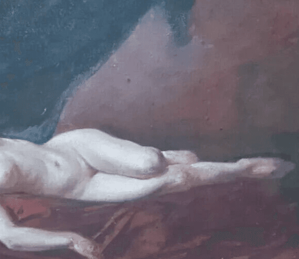Antique Original Painting Nude Woman by Charles Joseph BEAUVERIE (1839-1924) image 4