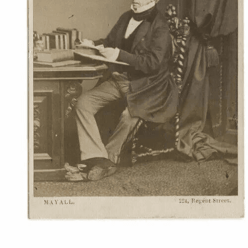 CDV Vintage Photographs MAYALL Lord Henry Peter Brougham, Politic c. 1870 image 2