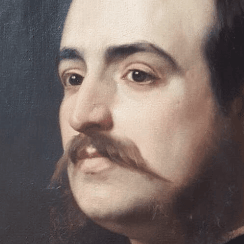 Antique Painting Antonio CISERI (1821-1891) Man Portait Famiglia Bianchini image 3