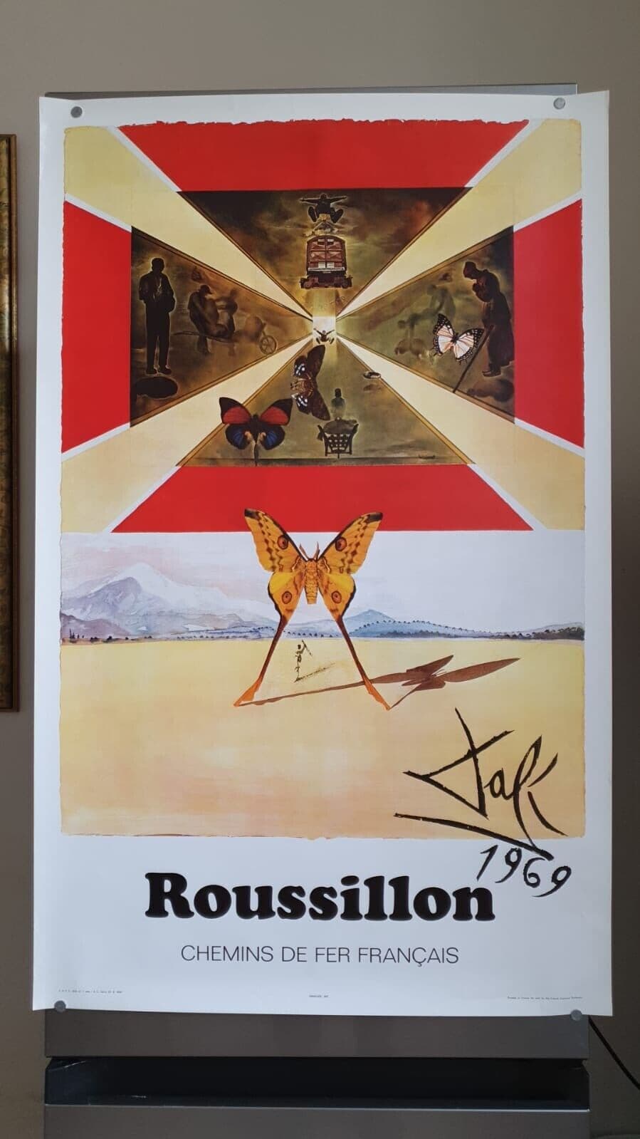Vintage Original Poster Salvador DALI Roussillon, Abstraction 1969 image 6