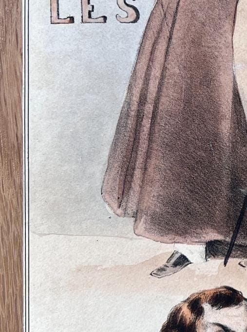 Antique French Romantic Illustration - 19th Century Artwork image 2