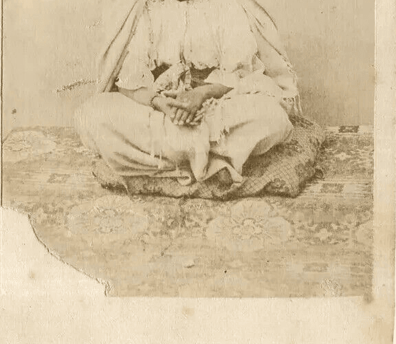 CDV Photograph Orientalist Portrait Baker Woman Tunis 1867 image 6