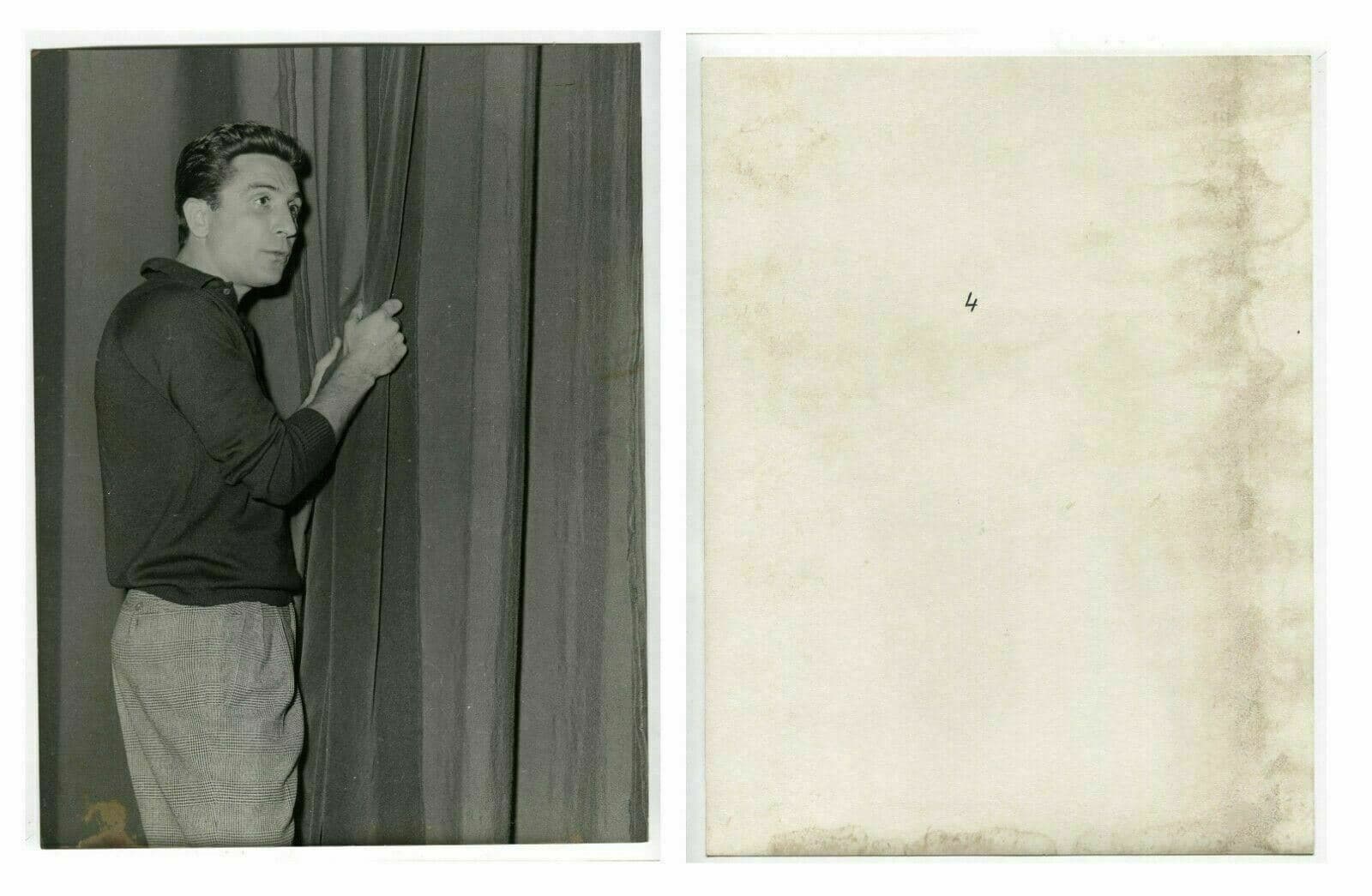 Vintage Photographs Reportage Gilbert Becaud, Olympia , Actor 22/09/1960 x7 image 5