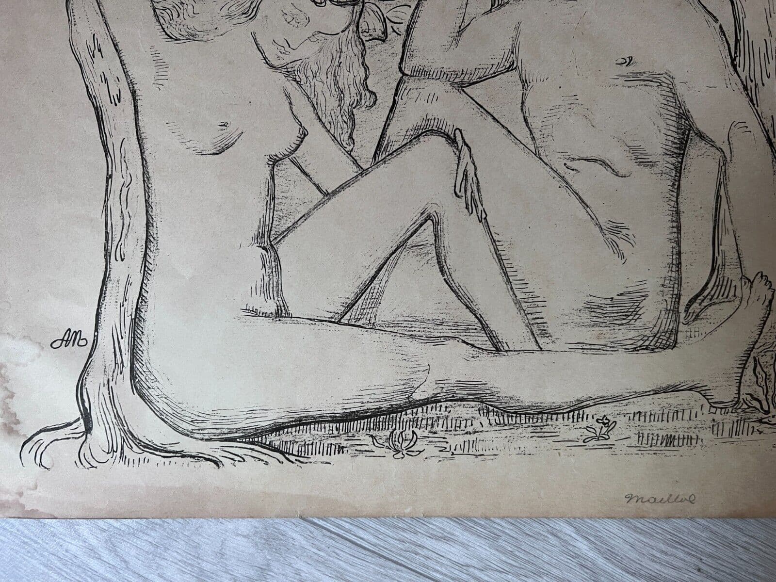 Aristide MAILLOL (1861-1944) Adam and Eve Etching image 3