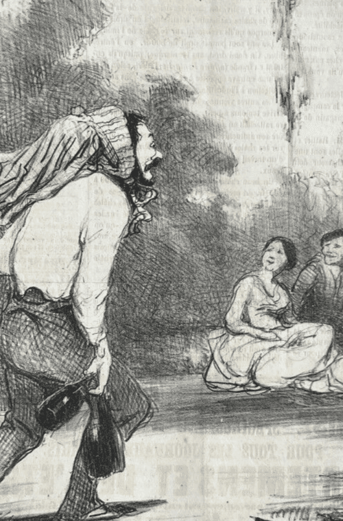 Antique Print 19th century Daumier, Tout ce qu'on voudra, Farceur image 4