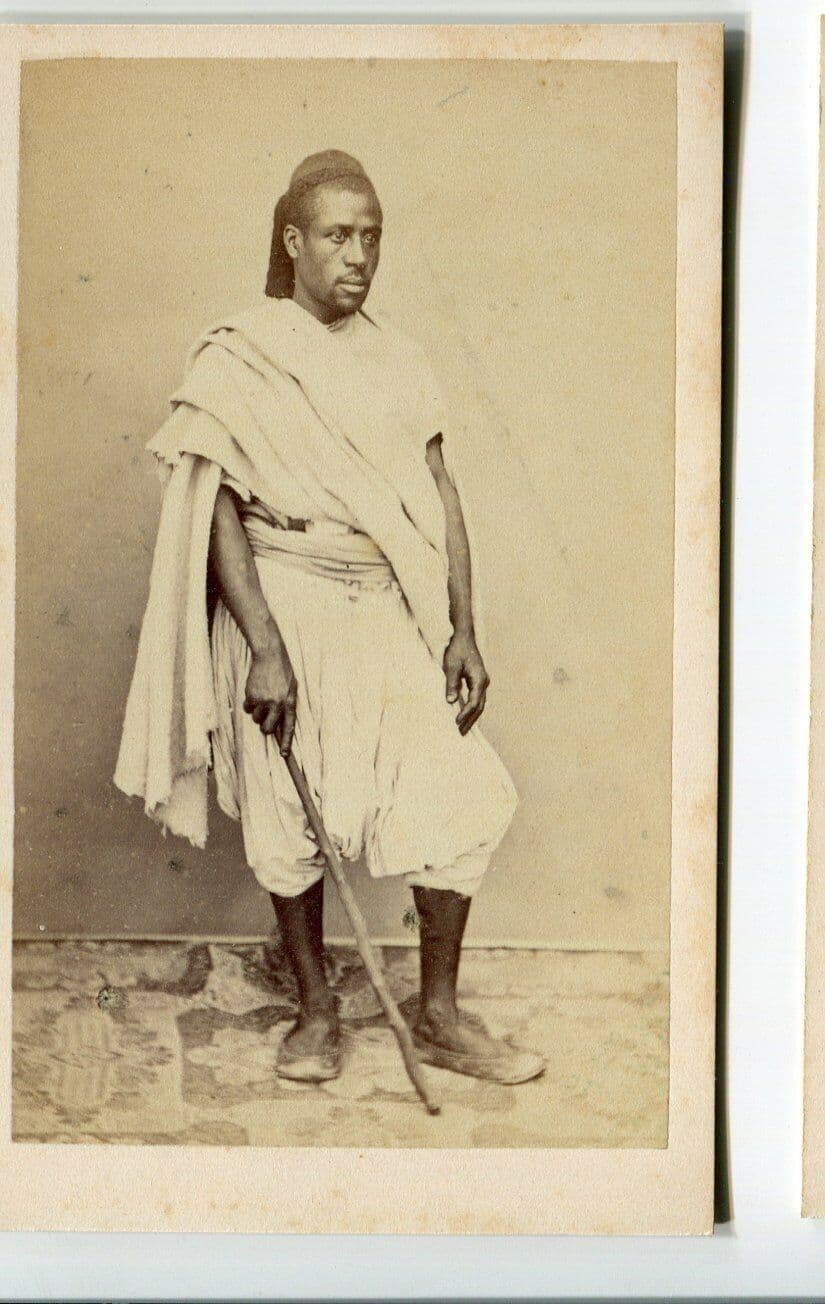 CDV Photograph Orientalist Man Portrait , Alary & Geiser c. 1870 image 1