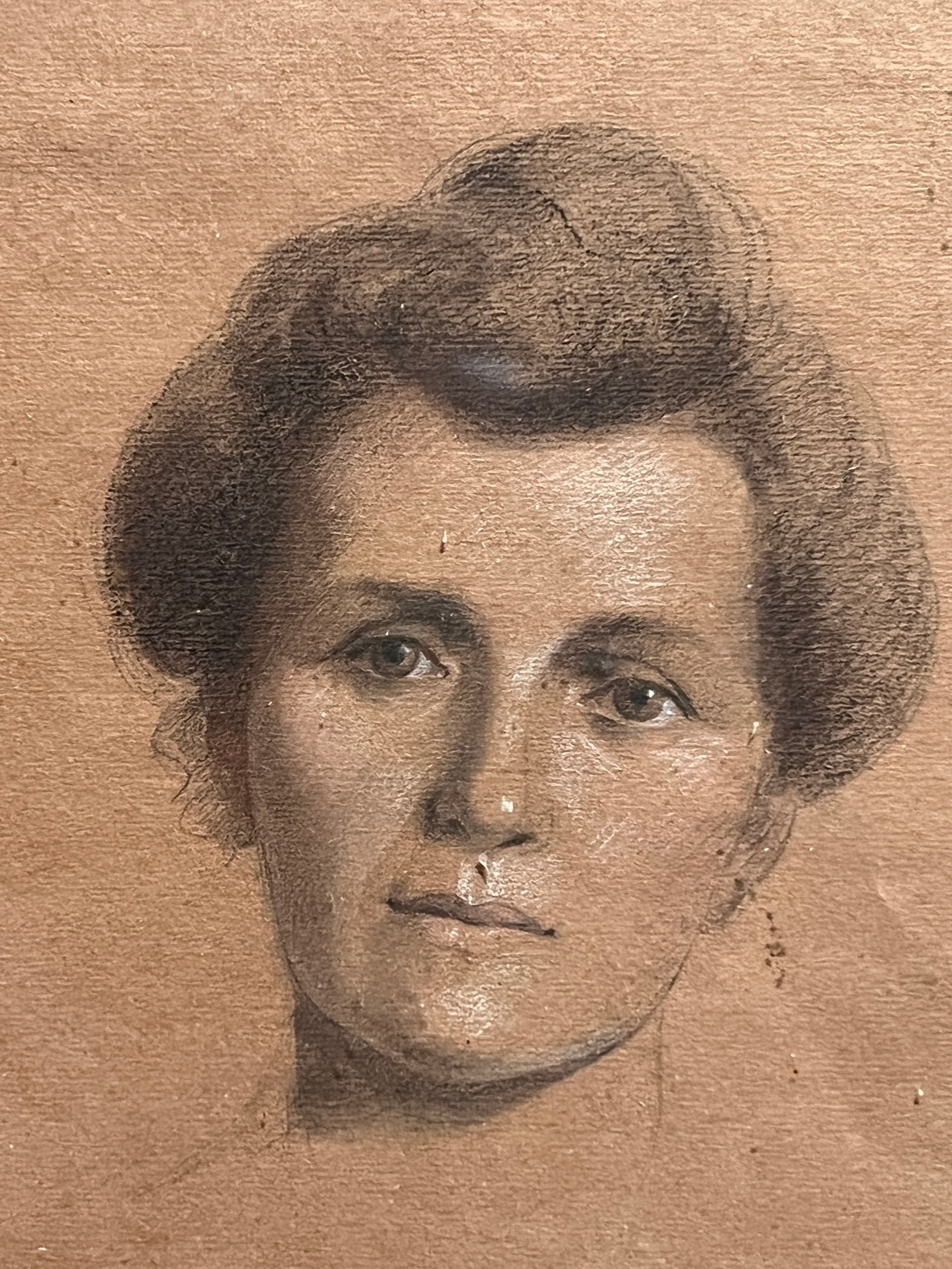 Drawing Woman Portrait 19th century image 1