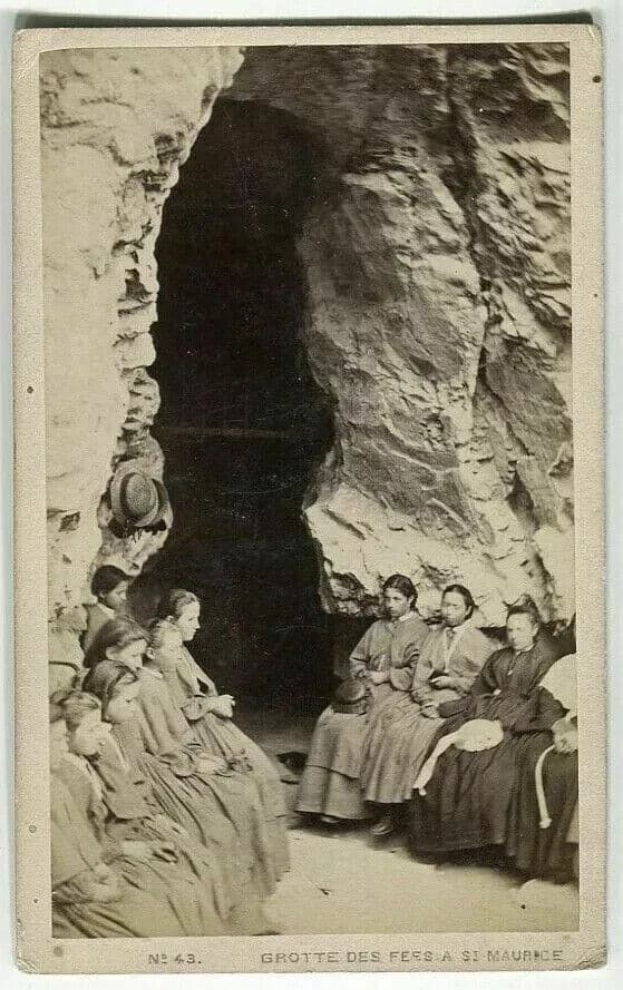 CDV Vintage Photographs - GARCIN - Fairies Caves in St Maurice c. 1870 image 2