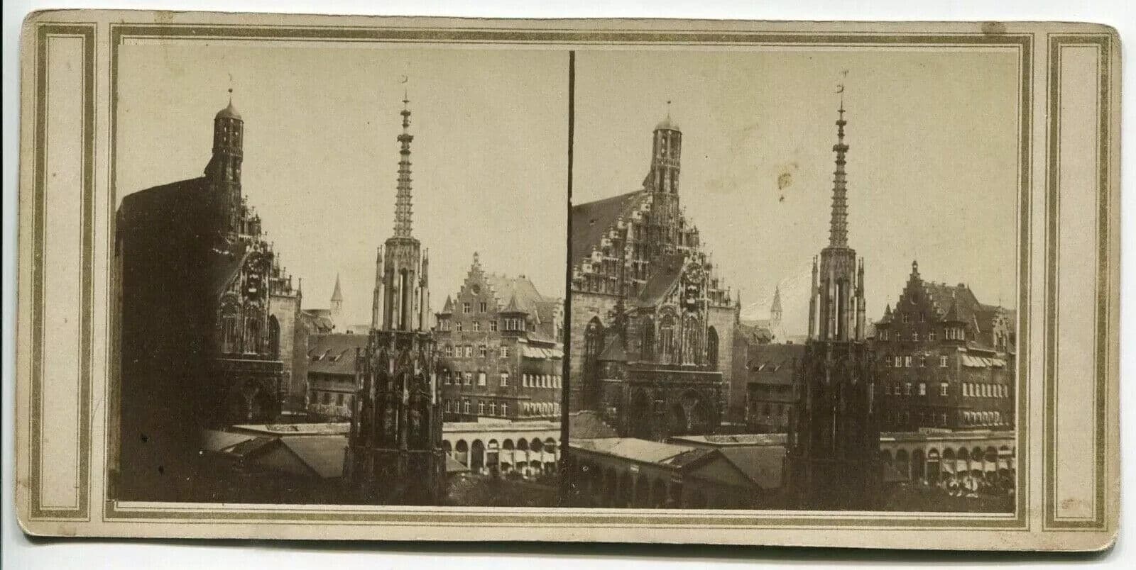 Vintage Stereoview Photographs - Nuremberg Place - Albumen c. 1865 image 3