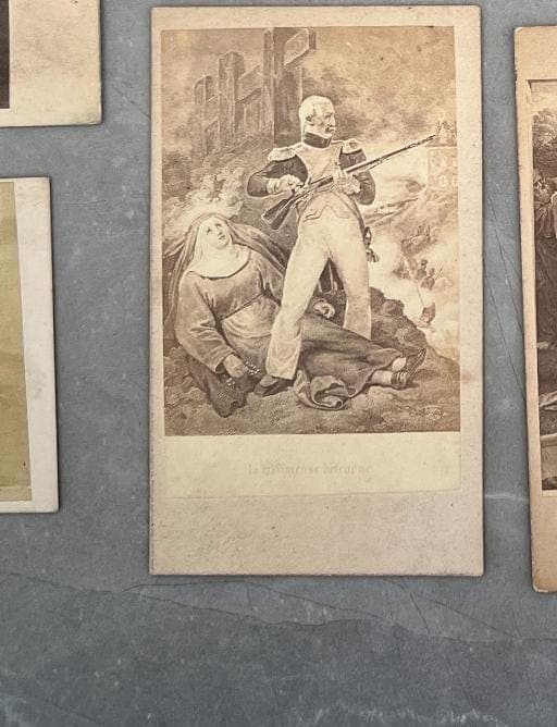 Antique Carte de Visite Collection – 19th Century Lithographs and Prints – Set image 8