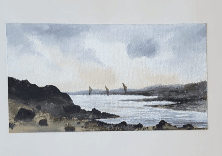 Maritime Landscape with Boats image 1