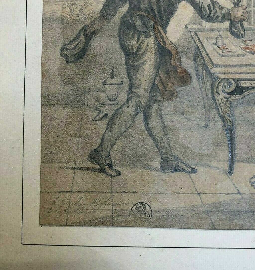 Drawing La Fontaine, Financier - Dikéos Collection image 2