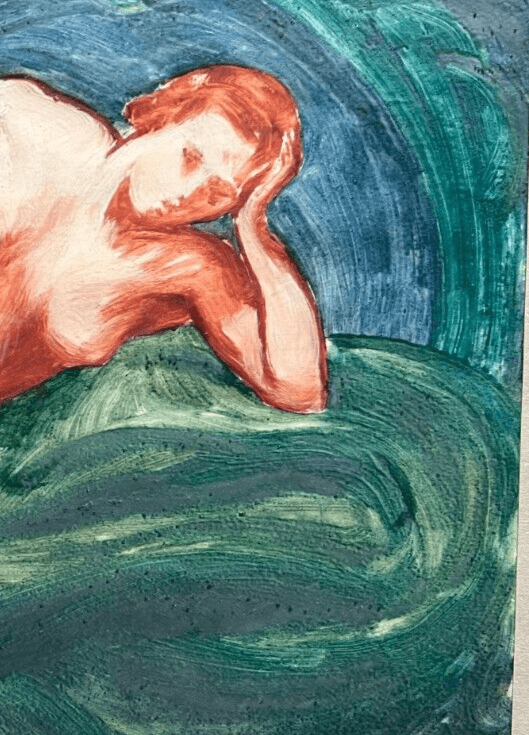Modern Original Painting Portrait, Woman, Nude signed image 3