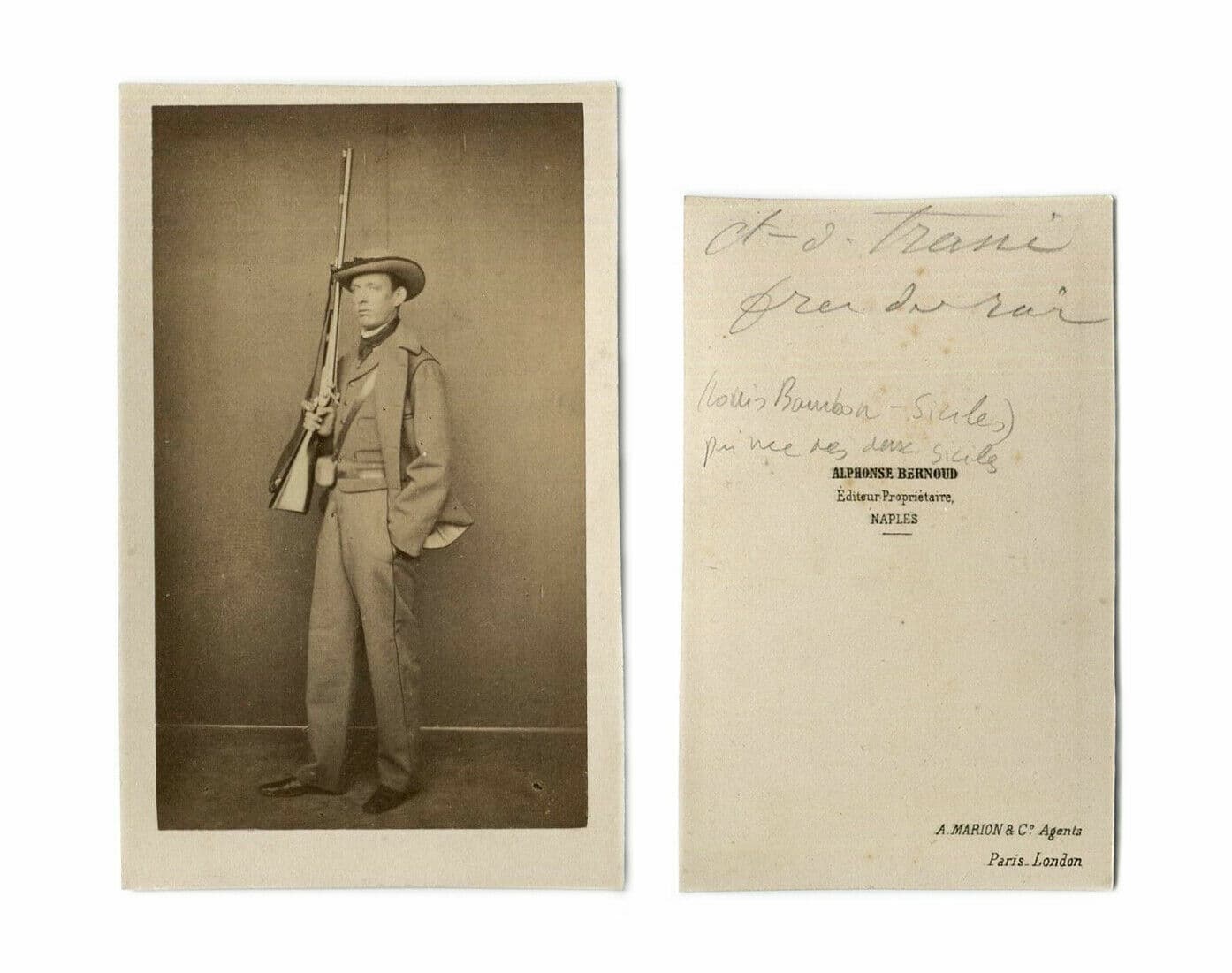 Photographs BERNOUD Louis Marie de Bourbon, Conte of Trani c. 1870 image 1