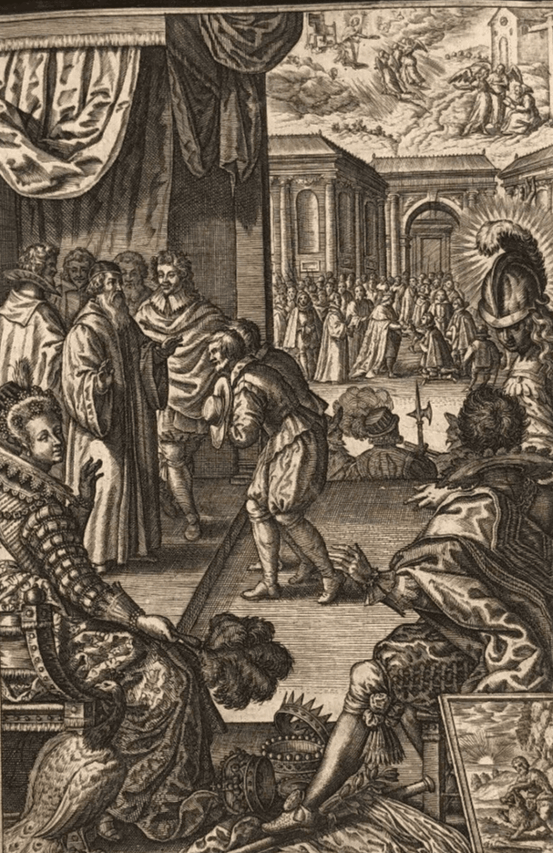 Antique Etching Léonard GAULTIER (1561-1630) History, Royalty, War, Religion image 1