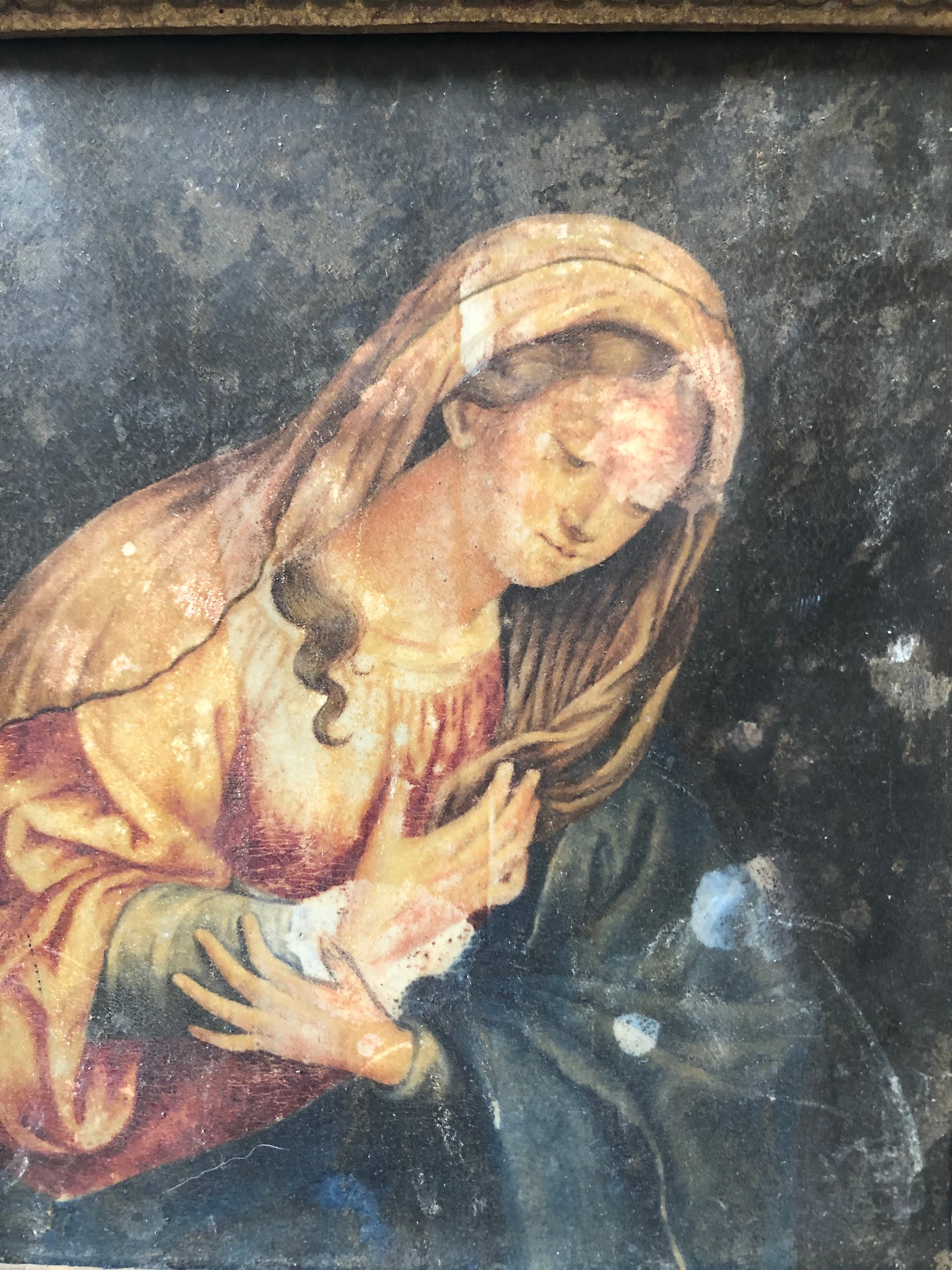 Miniature Painting Religious Woman Portrait image 1